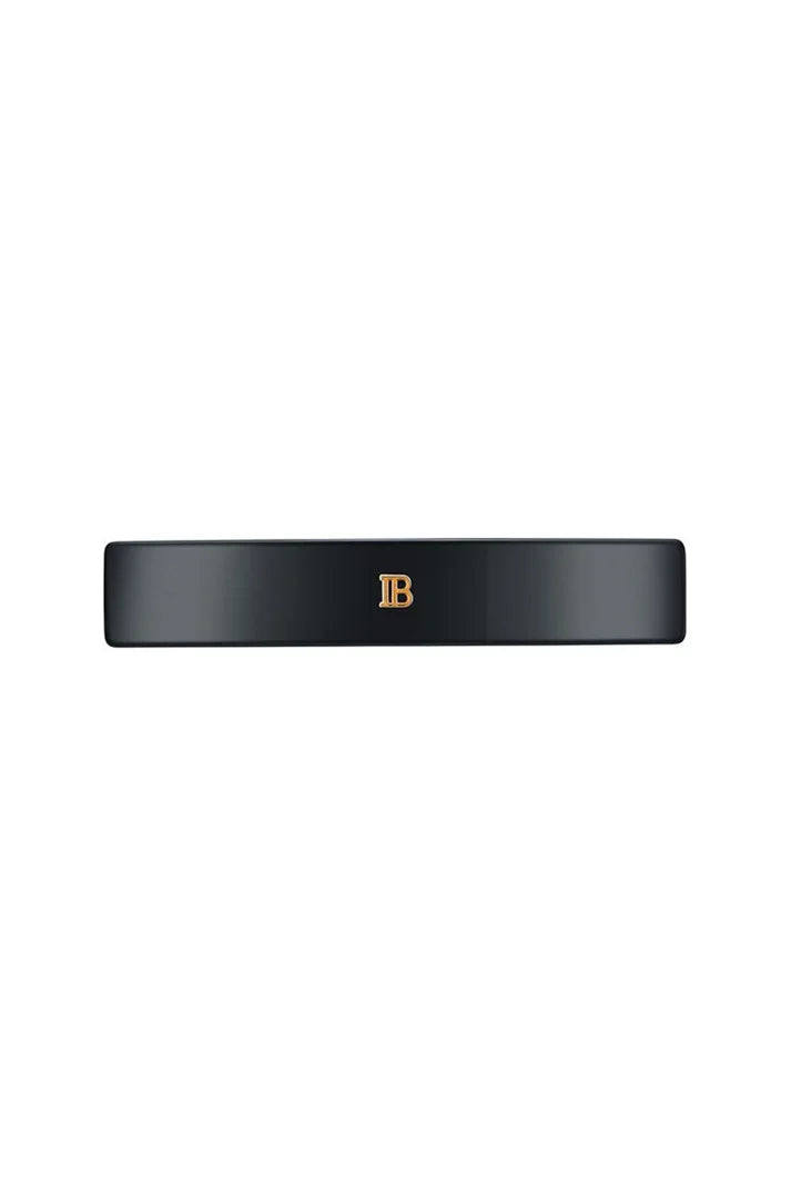 BALMAIN PARIS - Cellulose Acetate Barrette pour Cheveux Medium Black