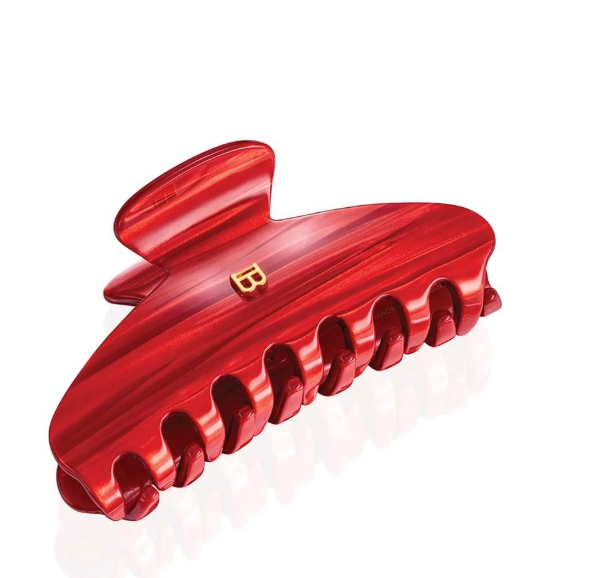 BALMAIN PARIS - Limited edition Cellulose Acetate Pince a Cheveux Medium Red