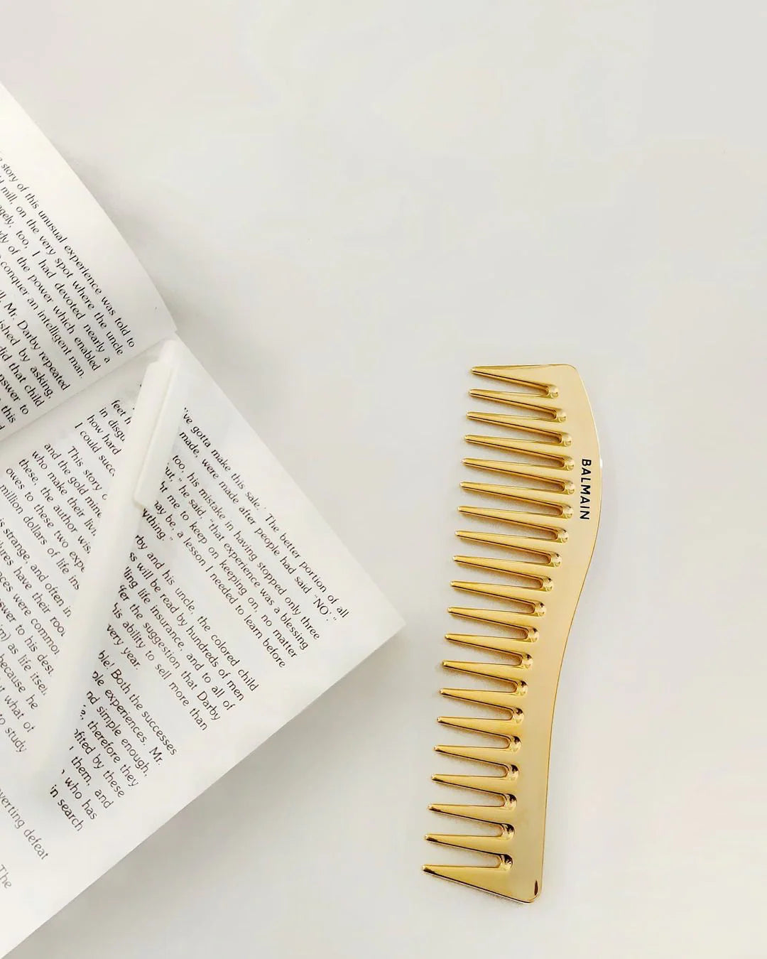 BALMAIN PARIS - 14K Gold Plated Styling Comb