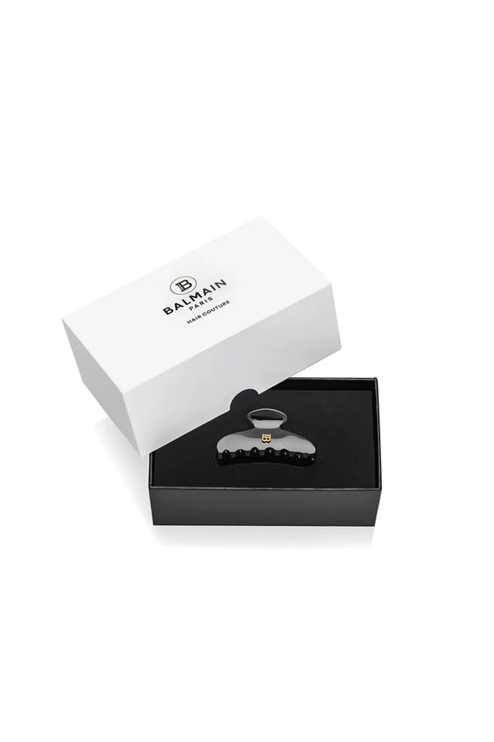 BALMAIN PARIS - Cellulose Acetate Pince à cheveux Small Black