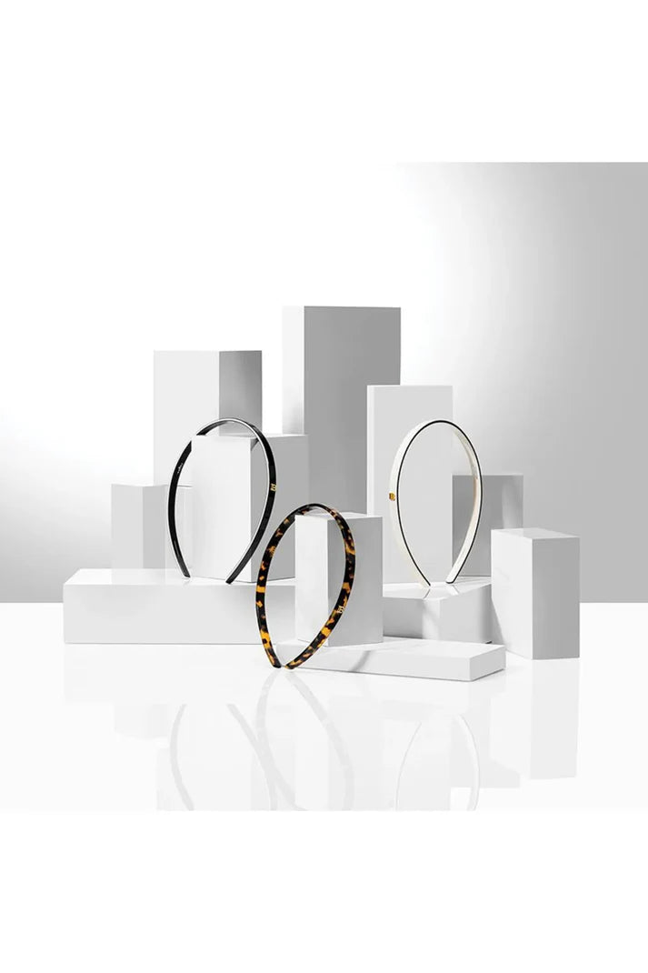 BALMAIN PARIS - Cellulose Acetate Headband Black/White Small