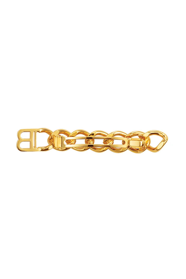 BALMAIN PARIS - Gold Plated Barrette Medium Chain