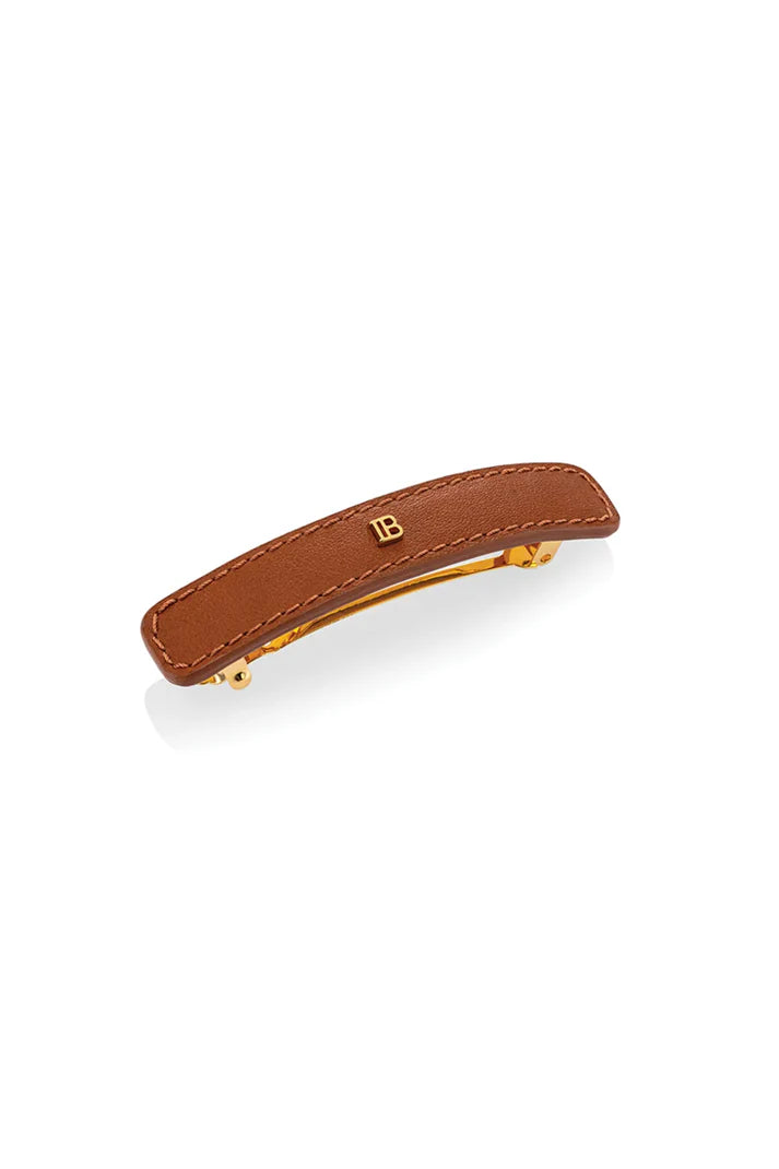 BALMAIN PARIS - Riviera Barrette Cognac Large