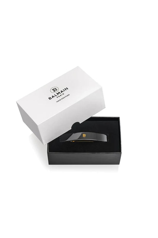BALMAIN PARIS - Cellulose Acetate Barrette pour Cheveux Medium Black