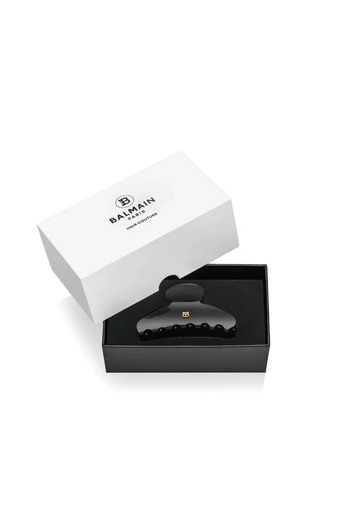BALMAIN PARIS - Cellulose Acetate Pince à cheveux Medium Black